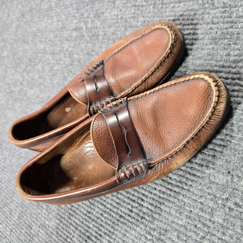 Allen Edmonds Holton Shoes Mens Size 10 B Narrow Brown Slip On Dress USA